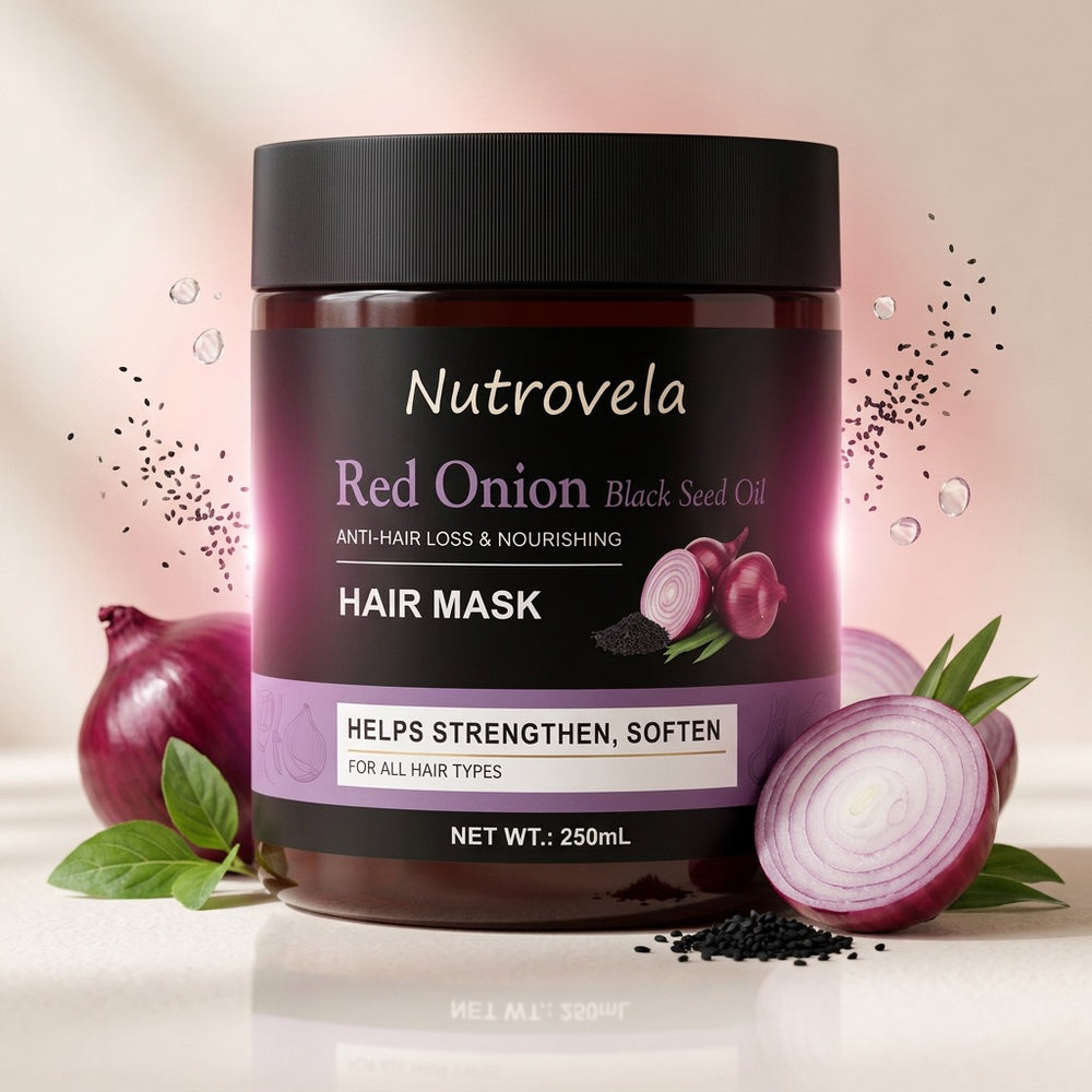 Nutrovela Onion Hair Mask for Hair Loss & Thinning Hair